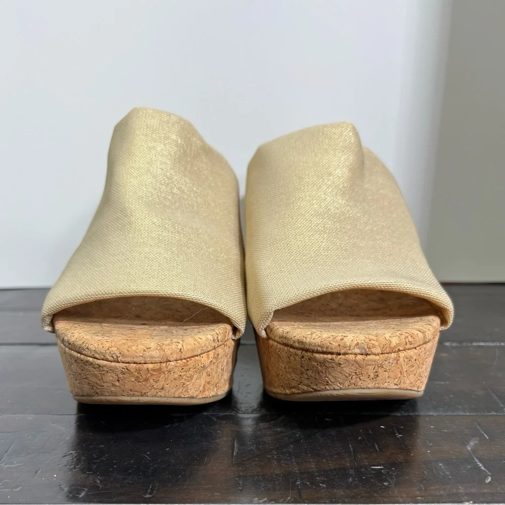 NEW LUCKY BRAND Marilynn Golden Wedge Sandal - Women’s Size 7.5